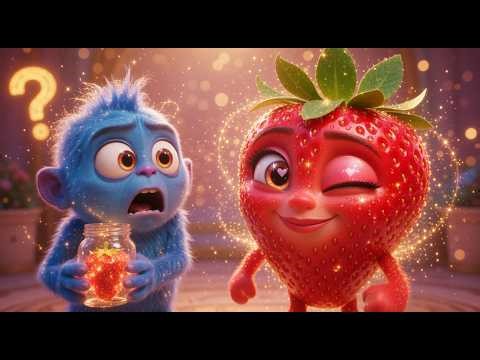“What Blue Monsters Love to Eat 💙🍓 | Secret Food of the Island Creatures!”