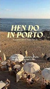 PORTO HEN DO ITINERARY - enjoy!! 🇵🇹💃