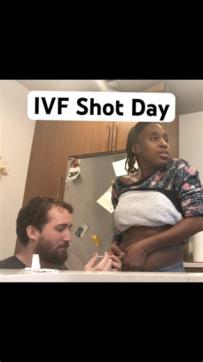 IVF shot day - wasn’t ready. After losses and two amazing rainbows-still worth it. #ivfjourney #ivf