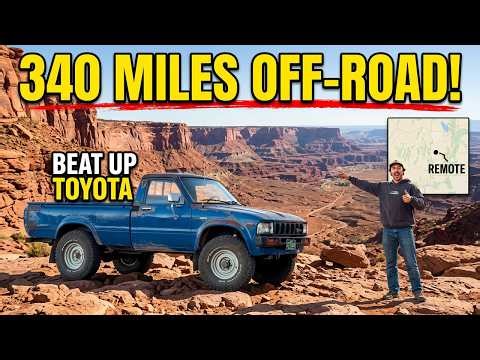 We Accidentally Did 340 Miles Off-Road In a Beat Up Toyota Pickup On The Most Remote Desert Roads