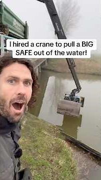 I hired a Crane to pull a Safe from the Water!