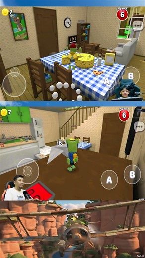 super bear multiplayer playing paper airplane in big house | super bear adventure