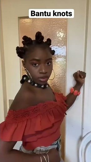 Must try Bantu knots. #summerhairstyles #summer #protectivehairstyles #shorts #bantuknots