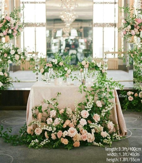 Coral Pink Wedding Table Flower Arrangement, Aisle Decor - Etsy