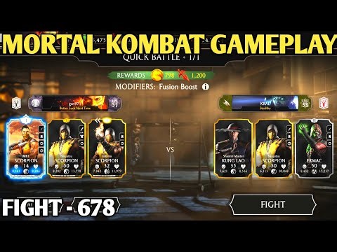 mortal kombat mobile gameplay || mk mobile || faction war || fight - 678