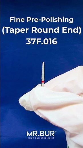 Fine Grit Pre-Polishing Taper Round End Bur | Diamond Dental Bur