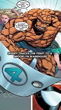 When The Thing and Spider Man kiss passionately #comicshorts #spiderman #spidermancomics