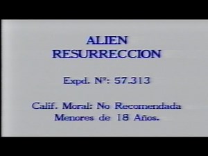 ALIEN RESURRECTION (1997) | Inicio VHS España