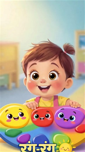 🎨 Colors Song | Kids Rhymes Hindi 🎵