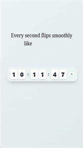 This Flip Clock Feels REAL 🤯 | HTML CSS JavaScript