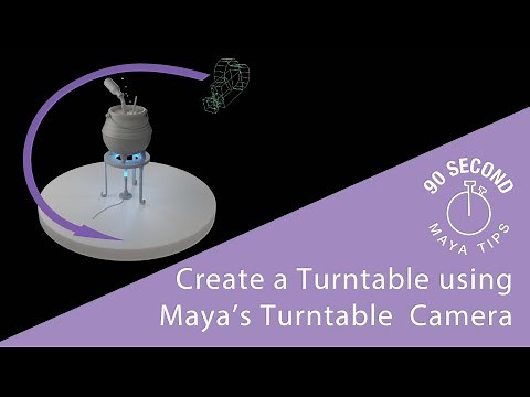 Easy Turntable Render Camera in Maya - Super Quick Maya Tutorial