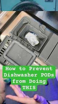 How to make DISHWASHER detergent pods dissolve completely! #dishwasher #DetergentPods #kitchen