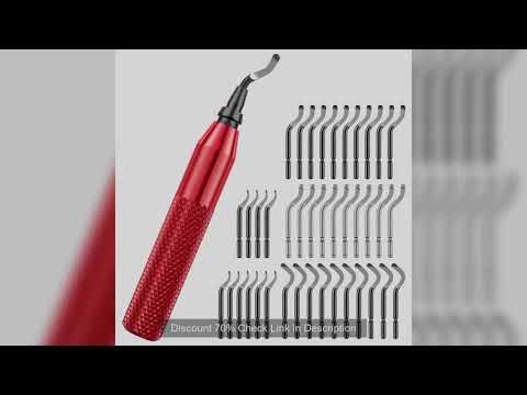 Deburring Tool Kit with 40 Extra HSS Blade Sharp Burr Removal Tool Metal Edge Deburring Hand Tool 3D