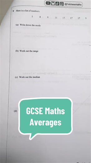 Understanding Averages in GCSE Maths