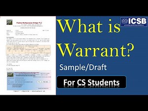 What is Dividend Warrant? || Sample/Draft ||