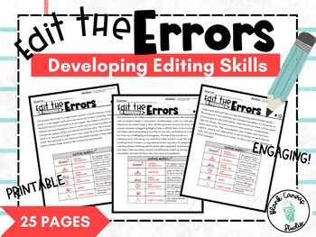 Edit the Errors: Developing Editing Skills