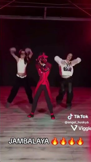 im not in the fandom but i thought this was funny 🩸 #katseye #alastor #gabriela #hazbin #hashtag