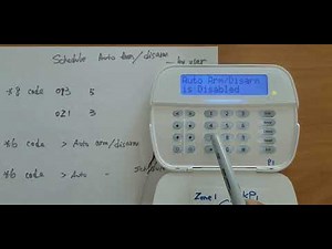 DSC NEO auto arm schedule programming by end user