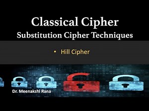 Cryptography | Classical Cipher | Hill Cipher