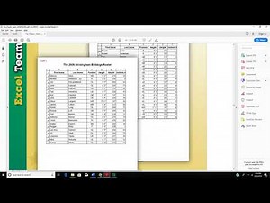 Google Sheets - Team Roster