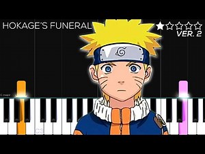 Naruto OST - Hokage’s Funeral | EASY Piano Tutorial