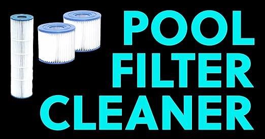 Swimming pool filter cleaner and pool cartridge cleaner