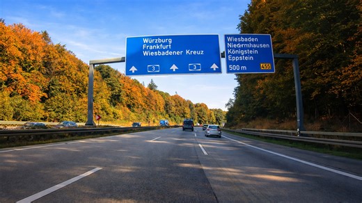 Driving through Germany’s Autobahn A3