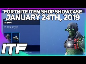 Fortnite Item Shop *NEW* TECH OPS SKIN + SET! [January 24th, 2019] (Fortnite Battle Royale)
