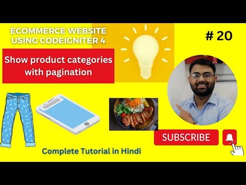 Show all product categories with pagination