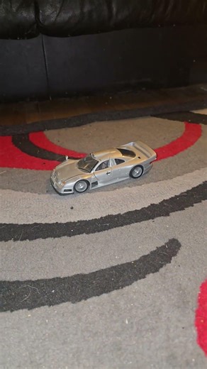 Model car crushed with flip-flops #giantesscarcrush #modelcarcrush #asmrcrunch #asmrcrushing