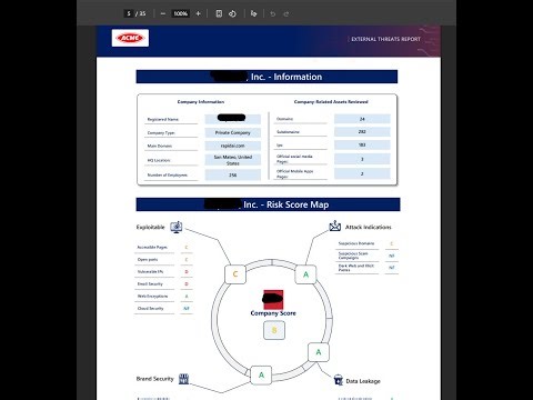 Phase 5 - Generating Security Reports from the Company Page