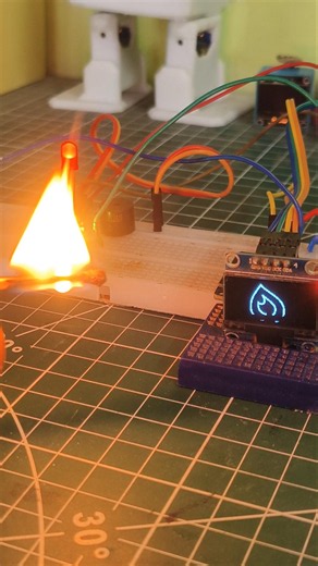 🚀 ESP32 Smart Day & Night + Fire Alarm System | OLED Animation Project 🔥🌞🌙 GSN CREATIONS #youtube