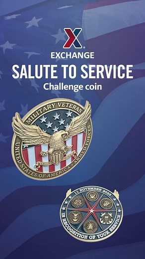 14K views · 148 reactions | This Veterans Day, add the Salute to Service challenge coin to your collection. Don't miss the giveaway, check your store for more details! | Exchange | Facebook