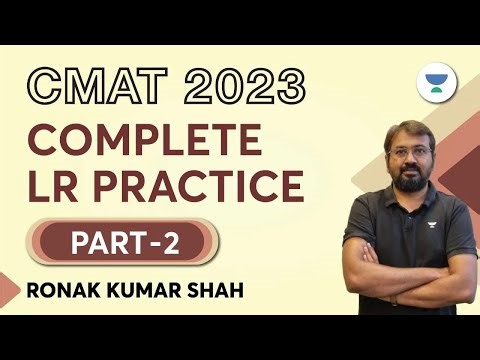 CMAT 2023 - Complete Logical Reasoning Practice-02 | Ronak Shah #cmat2023