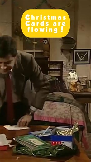 Anybody else send Christmas cards to themself??😅 #mrbean #Christmas | Mr Bean