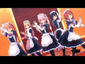 【MMD艦これ】白露型メイド姉妹でチャンバラジョニー