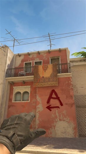 HOW to Smoke mid Window MIRAGE - the easy way #shorts #cs2