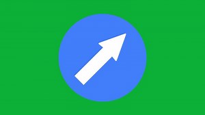 Download Up-Right Arrow Traffic Sign for free