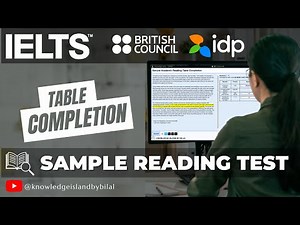 IELTS on Computer | IELTS Academic Reading Practice Test 2023 | Table Completion