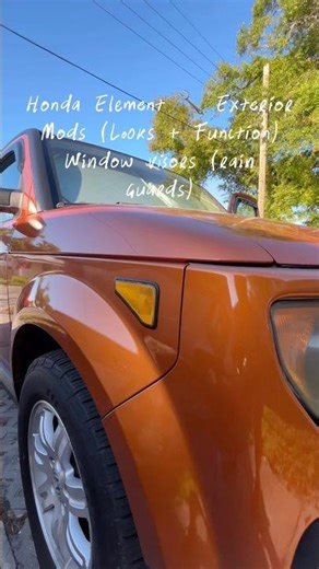 This simple Honda Element mod changes EVERYTHING 🤯 | Window Visor Install #hondaelement #shorts