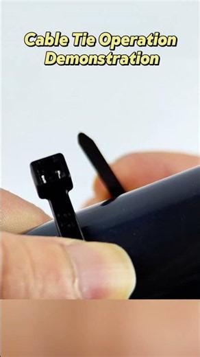 🔧 Cable Tie Operation Demonstration | Small Details, Big Difference #cableties #cablemanagement