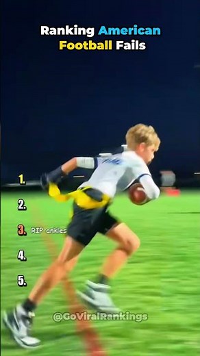 Ranking American Football Fails