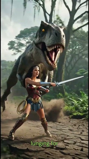 Wonder Woman vs Megaraptor Who Will Win? Animated