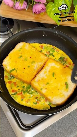 Egg Sandwich Hack - Bread Omelette Sandwich Recipe #short #asmr #cooking
