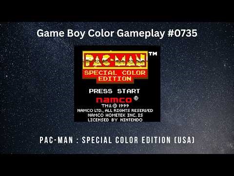 Pac Man : Special Color Edition (USA) (Game Boy Color / Gameplay #0735)