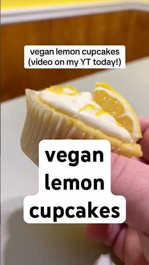 vegan lemon cupcakes #vegandessert