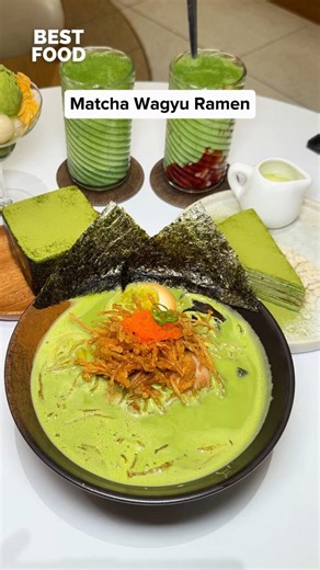 Matcha Wagyu Ramen 💚📍 @omimalaysia✅ The Exchange TRX, Level 1, L1.09.0✅ Pavilion Damansara Heights