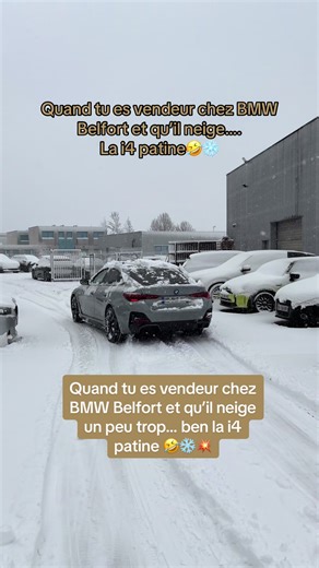 BMW Belfort : Quand la neige fait patiner la i4 !