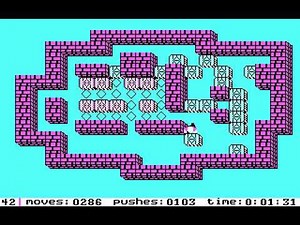 Sokoban: Level 42 solution