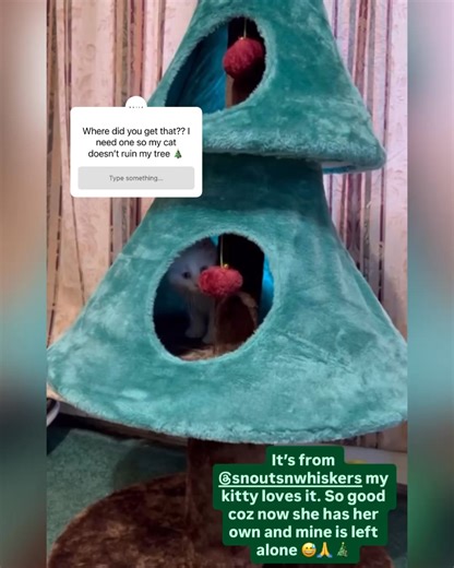 Tired of your cat attacking the Christmas tree?🎄Meet the viral Cat Christmas Tree that finally gives them their own tree to climb, nap, and play in without destroying yours. 🎁 Thousands of happy cats are obsessed. Order Now before it sells out again! | snoutsnwhiskers